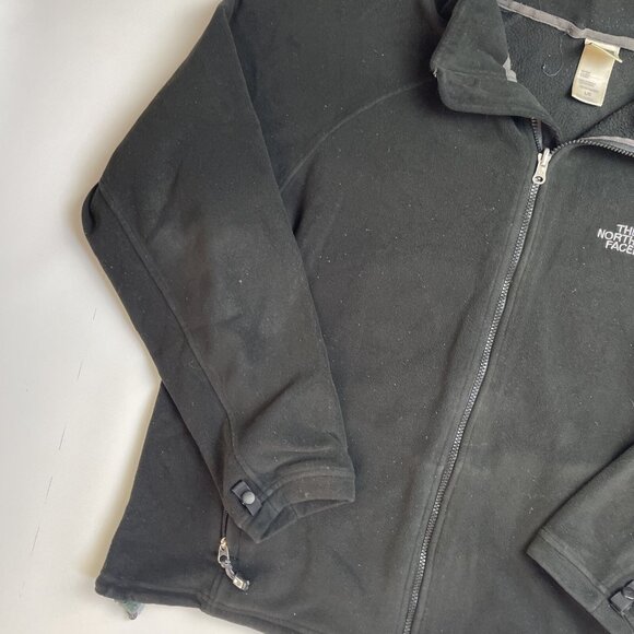 Vintage The North Face Jacket Men's Large  Fleece Full Zip TNF Black - Picture 5 of 13